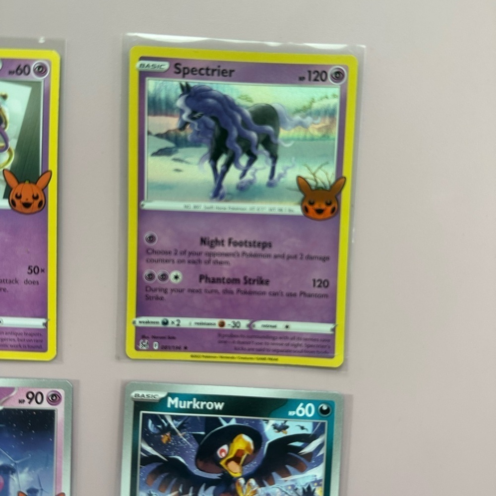 Pokémon Trick or Trade Cards - Lot of 6 - Pikachu Houndstone Murkrow Spectrier - Picture 4 of 8